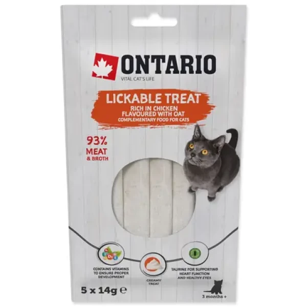 Ontario Pochoutka lízací kuře + oves 5x14g (213-53318)