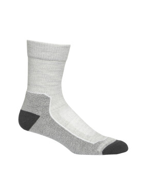 Dámské merino ponožky ICEBREAKER Wmns Anatomica Hike Light Crew, Blizzard Heather velikost: 41-43 (L)
