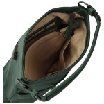 Trendy dámská koženková kabelka na rameno Sandipa, tmavě zelená