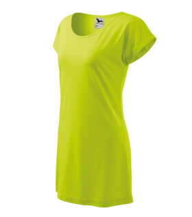 Love tričko/šaty dámské limetková XL