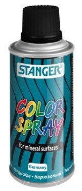 Stanger Color Spray akrylová barva ve spreji 150 ml tyrkys | krycí rychleschnoucí sprej na dřevo papír plast polystyren beton kámen asfalt univerzální dekorace