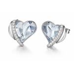 Náušnice Swarovski Elements Amorita Sky Blue, Modrá