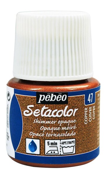Barva na textil Pébéo Setacolor Shimmer 45 ml - Měděná metalická 47