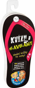 Kvízy hlavolamy, let Zábava na cesty