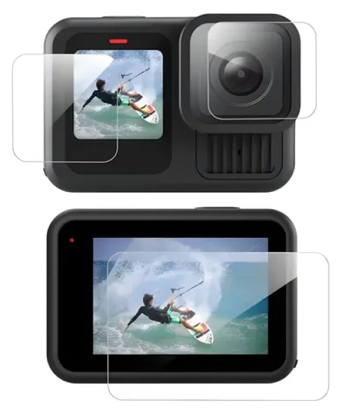 Telesin S6-FLM-07-TGP / Tvrzené sklo 3 v 1 / GoPro Hero 13 Black / 9H / sada 3 ks (S6-FLM-07-TGP)
