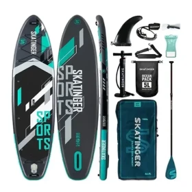 SKATINGER Nafukovací Paddleboard Yoga SUP 350cm šedá / příslušenství (Grey sports)