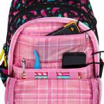 Bagmaster Školní batoh Beta 23 A Black/pink/blue