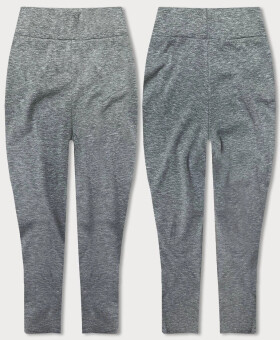 Šedé bavlněné 3/4 legíny (YW01045-A3) odstíny šedé XL (42)