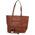 Stylová dámská koženková shopper taška Patiens, hnědá