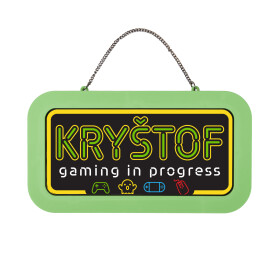 Neonová cedulka se jménem - Kryštof - Albi