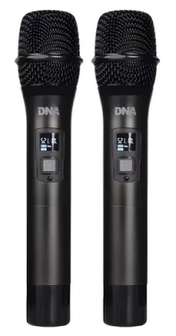 DNA Professional FU Dual Vocal / Bezdrátový mikrofonní systém / 2x ruční mikrofon / UHF přijímač / 2x AA baterie (5907780140153)