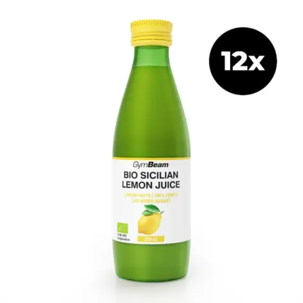 BIO Šťáva ze sicilských citronů - GymBeam (12 x 250 ml) (100948-2-12x250ml)