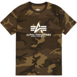 Alpha Industries Tričko Basic T-Shirt olive camo M