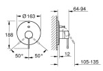 GROHE - Essence New Baterie pod omítku pro 2 spotřebiče, matná černá 192852431