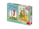 Puzzle 2x48 dílků: Pejsek kočička