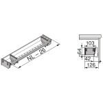 Strong BLUM ZSI.500BI1N Orga-line sada misek Tandembox NL500