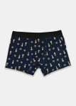 Boxerky Noviti BB006 Vzor M-2XL tmavě modré pivo L