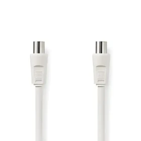 Nedis Koaxiální kabel IEC(M)-IEC(F) 10 m bílá / Koaxiální kabel / 75 Ohm / Dvojité stínění / 90 dB (CSGP40000WT100)