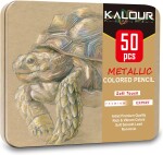 Kalour Kalour,‎ sada uměleckých pastelek, metalické odstíny, 50 ks