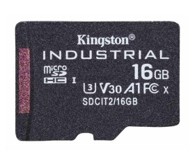 Kingston MicroSDHC karta 16GB Industrial C10 A1 pSLC Card Single Pack EDF_443633