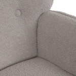 Relaxační křeslo, šedá, látka bouclé, AK-319 GREY2