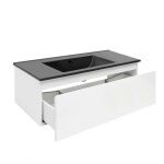 Koupelnová skříňka s umyvadlem SAT B-WAY 99x30x45 cm bílá lesk BWAY100WU4B BWAY100WU4B