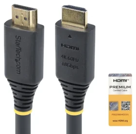 StarTech 10 m černá / Aktivní HDMI kabel / 4K 60Hz / HDR10 / 12 bit / HDMI Typ A - HDMI Typ A (HDMI2-CABLE-4K60-10M)