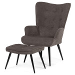 Relaxační křeslo, šedá, látka, AK-303B GREY2