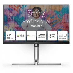 27" AOC Q27U3CV černá / IPS / 2560x1440 / 16:9 / 4ms / 1000:1 / 420cd-m2 / HDMI + DP + USB-C / VESA (Q27U3CV)