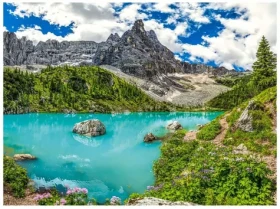 Castorland 201006-2 Puzzle Jezero Sorapis, Alpy, Itálie