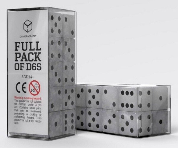Sada 20 kostek D6 - Perleťové