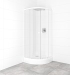 SAT - Set sprchového koutu a vaničky, čtvrtkruh 80x80 cm Multi Basic SIKOBKMUS80CH0 SIKOBKMUS80CH0
