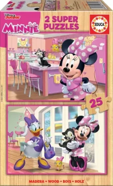 EDUCA Dřevěné puzzle Minnie