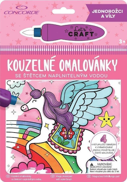 Kouzelné omalovánky CONCORDE, Jednorožci víly