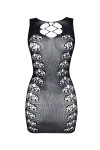 Dámské erotické šaty Paola - BEAUTY NIGHT FASHION černá S/L