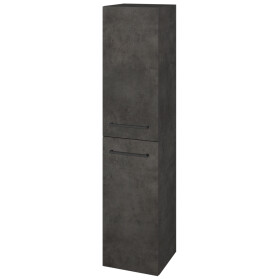 Dřevojas - Vysoká skříň s košem na prádlo DOS SVD2K 35 - D16 Beton tmavý / Úchytka T06 / D16 Beton tmavý / Levé 210625H