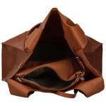 Trendy dámský koženkový set kabelek Shane, hnědý