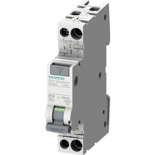 Siemens 5SV13167KK02 proudový chránič/elektrický jistič 2pólový 2 A 0.03 A 230 V