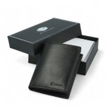 Luxusní pánská kožená peněženka Diviley Loránt, černá