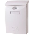 Poštovní schránka plastová, bílá, 240×102x345mm