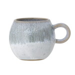 Bloomingville Kameninový hrnek Paula Blue 250 ml, šedá barva, keramika