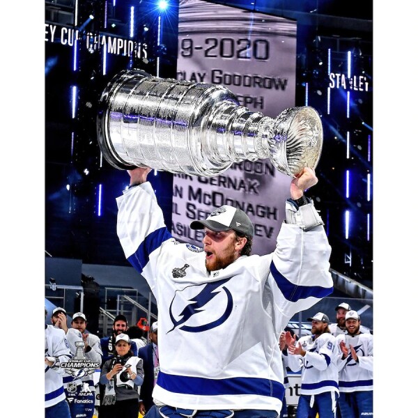 Fanatics Fotografie Tampa Bay Lightning 2020 Stanley Cup Champions Andrei Vasilevskiy 8 x 10