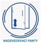 CERSANIT - PARAVAN K VANĚ EASY NEW DVOUDÍLNÝ 140X115cm S301-290