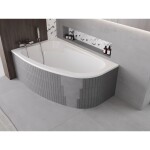 MEXEN - X-ST polystyrenový plášť na rohovou vanu 240, bílá 55022-00