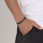 Pánský ocelový náramek Miami Cuban Vintage 8 mm, 21,5 cm Vintage