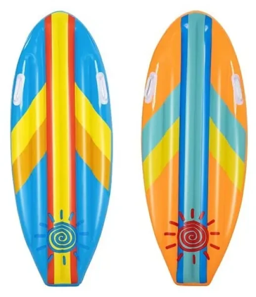 Nafukovací surf Sunny Rider modrá, růžová / Hračka do vody / 114 x 46 cm / vinyl / 3-10 let
