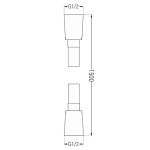 MEXEN/S - Uno DR33 sprchová sestava podomítková, chrom 71435DR33-00