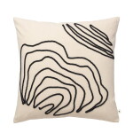 Ferm Living Polštář z organické bavlny Jot Natural 50 x 50 cm, krémová barva, textil