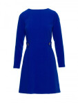 S419 Šaty s ozdobnými knoflíky v pase - královská modř EU S
