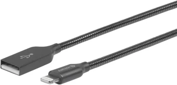 ESTUFF Lightning kabel 0.5m šedá / USB / MFI (ES601065)